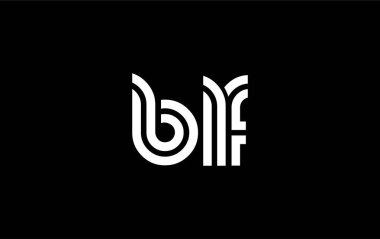 BLF Yaratıcı Eşsiz Modern Harf Logosu Tasarımı. Benzersiz bir harf dizaynına sahip stilize logo, soyut minimalist estetik ve modern cazibe sunar.