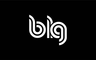 BLG Yaratıcı Eşsiz Modern Harf Logosu Tasarımı. Benzersiz bir harf dizaynına sahip stilize logo, soyut minimalist estetik ve modern cazibe sunar.