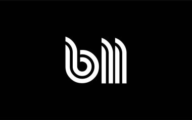 BLL Yaratıcı Eşsiz Modern Harf Logosu Tasarımı. Benzersiz bir harf dizaynına sahip stilize logo, soyut minimalist estetik ve modern cazibe sunar.