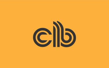 CLB Yaratıcı Eşsiz Modern Harf Logosu Tasarımı. Benzersiz bir harf dizaynına sahip stilize logo, soyut minimalist estetik ve modern cazibe sunar.