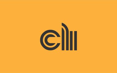 CLI Yaratıcı Eşsiz Modern Harf Logosu Tasarımı. Benzersiz bir harf dizaynına sahip stilize logo, soyut minimalist estetik ve modern cazibe sunar.