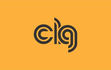 CLG Yaratıcı Eşsiz Modern Harf Logosu Tasarımı. Benzersiz bir harf dizaynına sahip stilize logo, soyut minimalist estetik ve modern cazibe sunar.