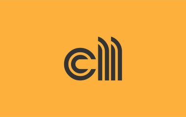 CLL Yaratıcı Eşsiz Modern Harf Logosu Tasarımı. Benzersiz bir harf dizaynına sahip stilize logo, soyut minimalist estetik ve modern cazibe sunar.