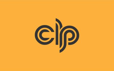 CLP Yaratıcı Eşsiz Modern Harf Logosu Tasarımı. Benzersiz bir harf dizaynına sahip stilize logo, soyut minimalist estetik ve modern cazibe sunar.