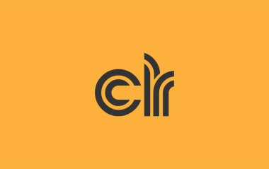 CLR Yaratıcı Eşsiz Modern Harf Logosu Tasarımı. Benzersiz bir harf dizaynına sahip stilize logo, soyut minimalist estetik ve modern cazibe sunar.