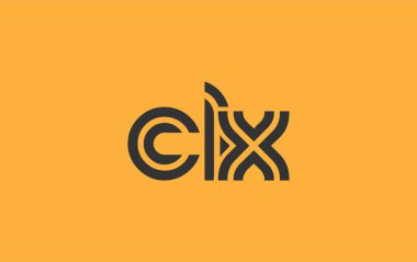 CLX Yaratıcı Eşsiz Modern Harf Logosu Tasarımı. Benzersiz bir harf dizaynına sahip stilize logo, soyut minimalist estetik ve modern cazibe sunar.