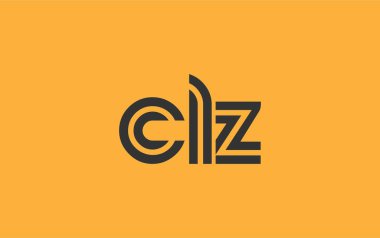 CLZ Yaratıcı Eşsiz Modern Harf Logosu Tasarımı. Benzersiz bir harf dizaynına sahip stilize logo, soyut minimalist estetik ve modern cazibe sunar.