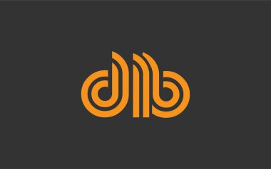 DLB Yaratıcı Eşsiz Modern Harf Logosu Tasarımı. Benzersiz bir harf dizaynına sahip stilize logo, soyut minimalist estetik ve modern cazibe sunar.