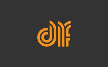 DLF Yaratıcı Eşsiz Modern Harf Logosu Tasarımı. Benzersiz bir harf dizaynına sahip stilize logo, soyut minimalist estetik ve modern cazibe sunar.