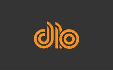 DLO Yaratıcı Eşsiz Modern Harf Logosu Tasarımı. Benzersiz bir harf dizaynına sahip stilize logo, soyut minimalist estetik ve modern cazibe sunar.