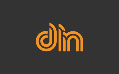 DLN Yaratıcı Eşsiz Modern Harf Logosu Tasarımı. Benzersiz bir harf dizaynına sahip stilize logo, soyut minimalist estetik ve modern cazibe sunar.