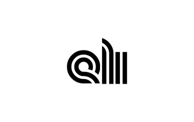 ELI Yaratıcı Eşsiz Modern Harf Logosu Tasarımı. Benzersiz bir harf dizaynına sahip stilize logo, soyut minimalist estetik ve modern cazibe sunar.