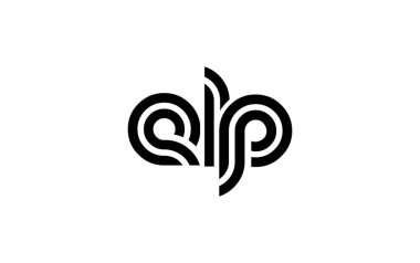 ELP Yaratıcı Eşsiz Modern Harf Logosu Tasarımı. Benzersiz bir harf dizaynına sahip stilize logo, soyut minimalist estetik ve modern cazibe sunar.
