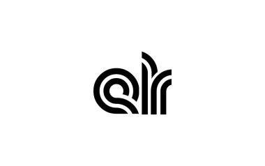 ELR Yaratıcı Eşsiz Modern Harf Logosu Tasarımı. Benzersiz bir harf dizaynına sahip stilize logo, soyut minimalist estetik ve modern cazibe sunar.