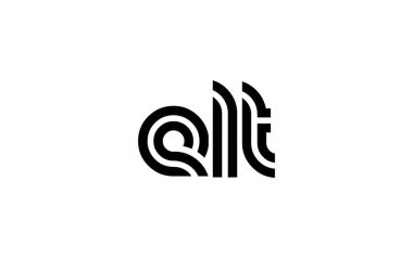 ELT Yaratıcı Eşsiz Modern Harf Logosu Tasarımı. Benzersiz bir harf dizaynına sahip stilize logo, soyut minimalist estetik ve modern cazibe sunar.