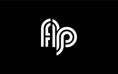FLP Yaratıcı Eşsiz Modern Harf Logosu Tasarımı. Benzersiz bir harf dizaynına sahip stilize logo, soyut minimalist estetik ve modern cazibe sunar.