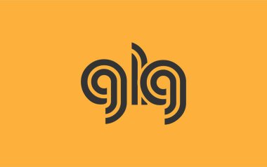 GLG Yaratıcı Eşsiz Modern Harf Logosu Tasarımı. Benzersiz bir harf dizaynına sahip stilize logo, soyut minimalist estetik ve modern cazibe sunar.