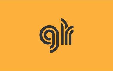 GLR Yaratıcı Eşsiz Modern Harf Logosu Tasarımı. Benzersiz bir harf dizaynına sahip stilize logo, soyut minimalist estetik ve modern cazibe sunar.