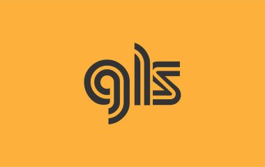 GLS Yaratıcı Eşsiz Modern Harf Logosu Tasarımı. Benzersiz bir harf dizaynına sahip stilize logo, soyut minimalist estetik ve modern cazibe sunar.