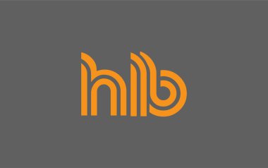 HLB Yaratıcı Eşsiz Modern Harf Logosu Tasarımı. Benzersiz bir harf dizaynına sahip stilize logo, soyut minimalist estetik ve modern cazibe sunar.