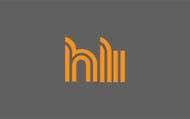 HLI Yaratıcı Eşsiz Modern Harf Logosu Tasarımı. Benzersiz bir harf dizaynına sahip stilize logo, soyut minimalist estetik ve modern cazibe sunar.