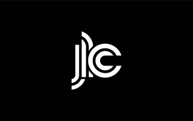 JLC Yaratıcı Eşsiz Modern Harf Logosu Tasarımı. Benzersiz bir harf dizaynına sahip stilize logo, soyut minimalist estetik ve modern cazibe sunar.