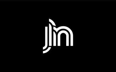 JLN Yaratıcı Eşsiz Modern Harf Logosu Tasarımı. Benzersiz bir harf dizaynına sahip stilize logo, soyut minimalist estetik ve modern cazibe sunar.