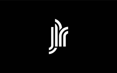 JLR Yaratıcı Eşsiz Modern Harf Logosu Tasarımı. Benzersiz bir harf dizaynına sahip stilize logo, soyut minimalist estetik ve modern cazibe sunar.