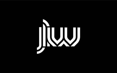 JLW Yaratıcı Eşsiz Modern Harf Logosu Tasarımı. Benzersiz bir harf dizaynına sahip stilize logo, soyut minimalist estetik ve modern cazibe sunar.