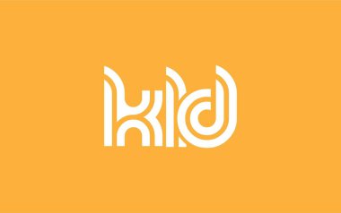 KLD Yaratıcı Eşsiz Modern Harf Logosu Tasarımı. Benzersiz bir harf dizaynına sahip stilize logo, soyut minimalist estetik ve modern cazibe sunar.