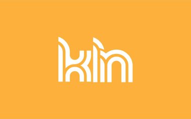 KLN Yaratıcı Eşsiz Modern Harf Logosu Tasarımı. Benzersiz bir harf dizaynına sahip stilize logo, soyut minimalist estetik ve modern cazibe sunar.