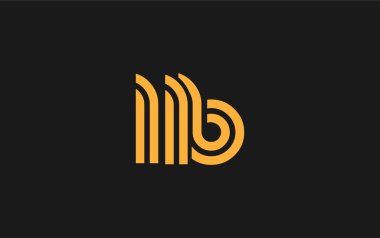 LLB Yaratıcı Eşsiz Modern Harf Logosu Tasarımı. Benzersiz bir harf dizaynına sahip stilize logo, soyut minimalist estetik ve modern cazibe sunar.