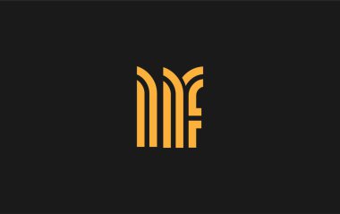 LLF Yaratıcı Eşsiz Modern Harf Logosu Tasarımı. Benzersiz bir harf dizaynına sahip stilize logo, soyut minimalist estetik ve modern cazibe sunar.
