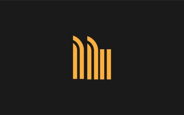 LLI Yaratıcı Eşsiz Modern Harf Logosu Tasarımı. Benzersiz bir harf dizaynına sahip stilize logo, soyut minimalist estetik ve modern cazibe sunar.