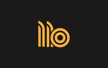 LLO Yaratıcı Eşsiz Modern Harf Logosu Tasarımı. Benzersiz bir harf dizaynına sahip stilize logo, soyut minimalist estetik ve modern cazibe sunar.
