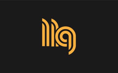 LLQ Yaratıcı Eşsiz Modern Harf Logosu Tasarımı. Benzersiz bir harf dizaynına sahip stilize logo, soyut minimalist estetik ve modern cazibe sunar.