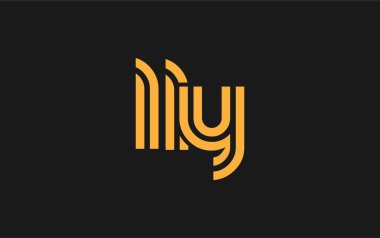 LLY Yaratıcı Eşsiz Modern Harf Logosu Tasarımı. Benzersiz bir harf dizaynına sahip stilize logo, soyut minimalist estetik ve modern cazibe sunar.