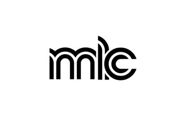 MLC Yaratıcı Eşsiz Modern Harf Logosu Tasarımı. Benzersiz bir harf dizaynına sahip stilize logo, soyut minimalist estetik ve modern cazibe sunar.