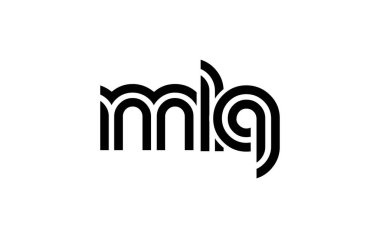 MLQ Yaratıcı Eşsiz Modern Harf Logosu Tasarımı. Benzersiz bir harf dizaynına sahip stilize logo, soyut minimalist estetik ve modern cazibe sunar.