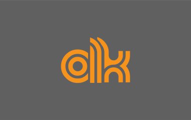 OLK Yaratıcı Eşsiz Modern Harf Logosu Tasarımı. Benzersiz bir harf dizaynına sahip stilize logo, soyut minimalist estetik ve modern cazibe sunar.