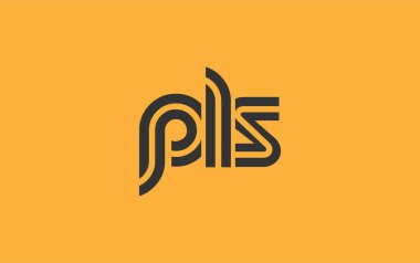 PLS Yaratıcı Eşsiz Modern Harf Logosu Tasarımı. Benzersiz bir harf dizaynına sahip stilize logo, soyut minimalist estetik ve modern cazibe sunar.