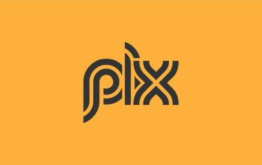 PLX Yaratıcı Eşsiz Modern Harf Logosu Tasarımı. Benzersiz bir harf dizaynına sahip stilize logo, soyut minimalist estetik ve modern cazibe sunar.