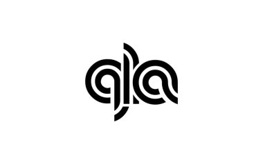 QLA Yaratıcı Eşsiz Modern Harf Logosu Tasarımı. Benzersiz bir harf dizaynına sahip stilize logo, soyut minimalist estetik ve modern cazibe sunar.