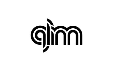 QLM Yaratıcı Eşsiz Modern Harf Logosu Tasarımı. Benzersiz bir harf dizaynına sahip stilize logo, soyut minimalist estetik ve modern cazibe sunar.
