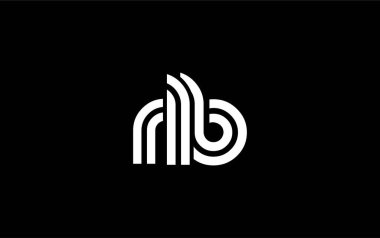 RLB Yaratıcı Eşsiz Modern Harf Logosu Tasarımı. Benzersiz bir harf dizaynına sahip stilize logo, soyut minimalist estetik ve modern cazibe sunar.