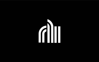 RLI Yaratıcı Eşsiz Modern Harf Logosu Tasarımı. Benzersiz bir harf dizaynına sahip stilize logo, soyut minimalist estetik ve modern cazibe sunar.
