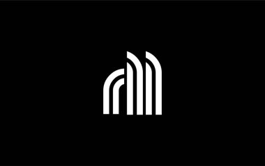 RLL Yaratıcı Eşsiz Modern Harf Logosu Tasarımı. Benzersiz bir harf dizaynına sahip stilize logo, soyut minimalist estetik ve modern cazibe sunar.