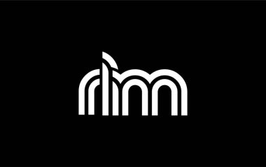 RLM Yaratıcı Eşsiz Modern Harf Logosu Tasarımı. Benzersiz bir harf dizaynına sahip stilize logo, soyut minimalist estetik ve modern cazibe sunar.