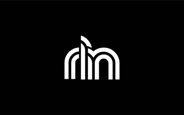 RLN Yaratıcı Eşsiz Modern Harf Logosu Tasarımı. Benzersiz bir harf dizaynına sahip stilize logo, soyut minimalist estetik ve modern cazibe sunar.