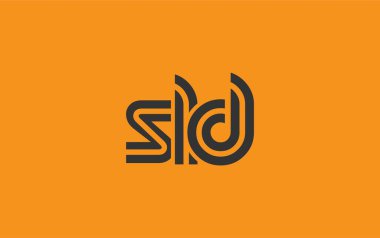 SLD Yaratıcı Eşsiz Modern Harf Logosu Tasarımı. Benzersiz bir harf dizaynına sahip stilize logo, soyut minimalist estetik ve modern cazibe sunar.
